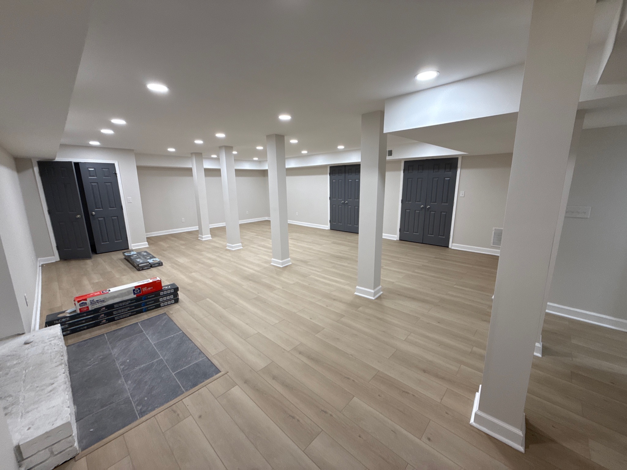 Basement flooring upgrade by Da Jones Group